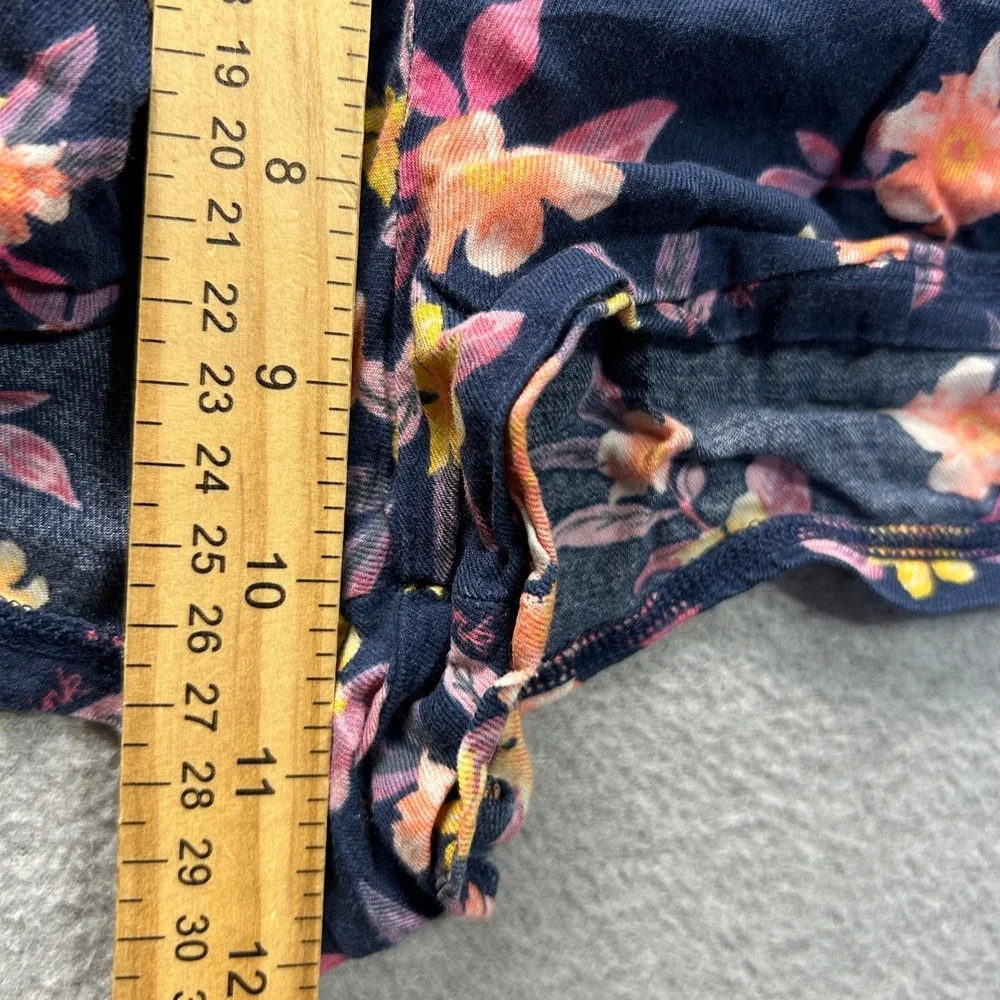 PINK Victoria's Secret Sleep Lounge Shorts Pajama Womens Medium Navy Floral